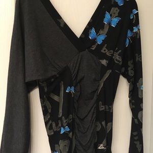Desigual butterfly long sleeve top